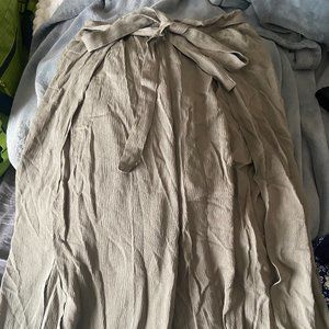 olive green tie pants